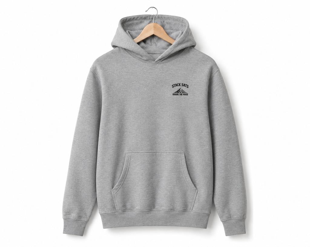 Stack Sats Ignore The Noise — Premium Box Hoodie